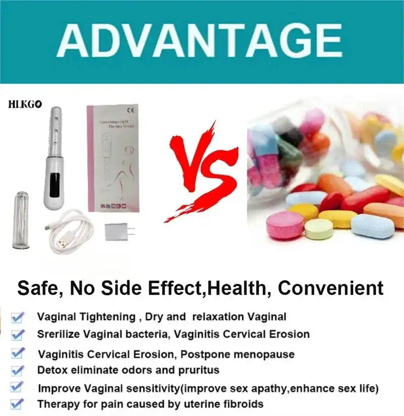 Gynecological LED Red Blue Therapy Massage Inflammation