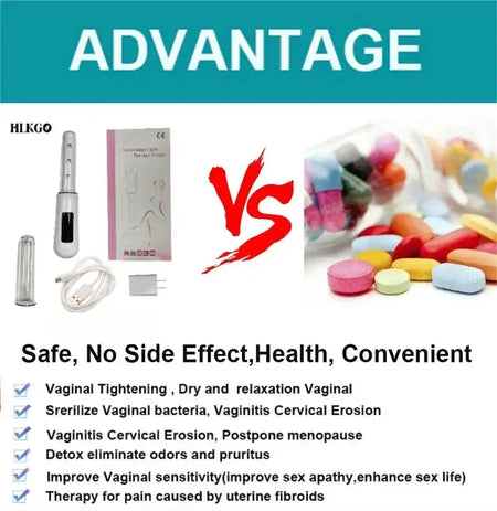 Gynecological LED Red Blue Therapy Massage Inflammation