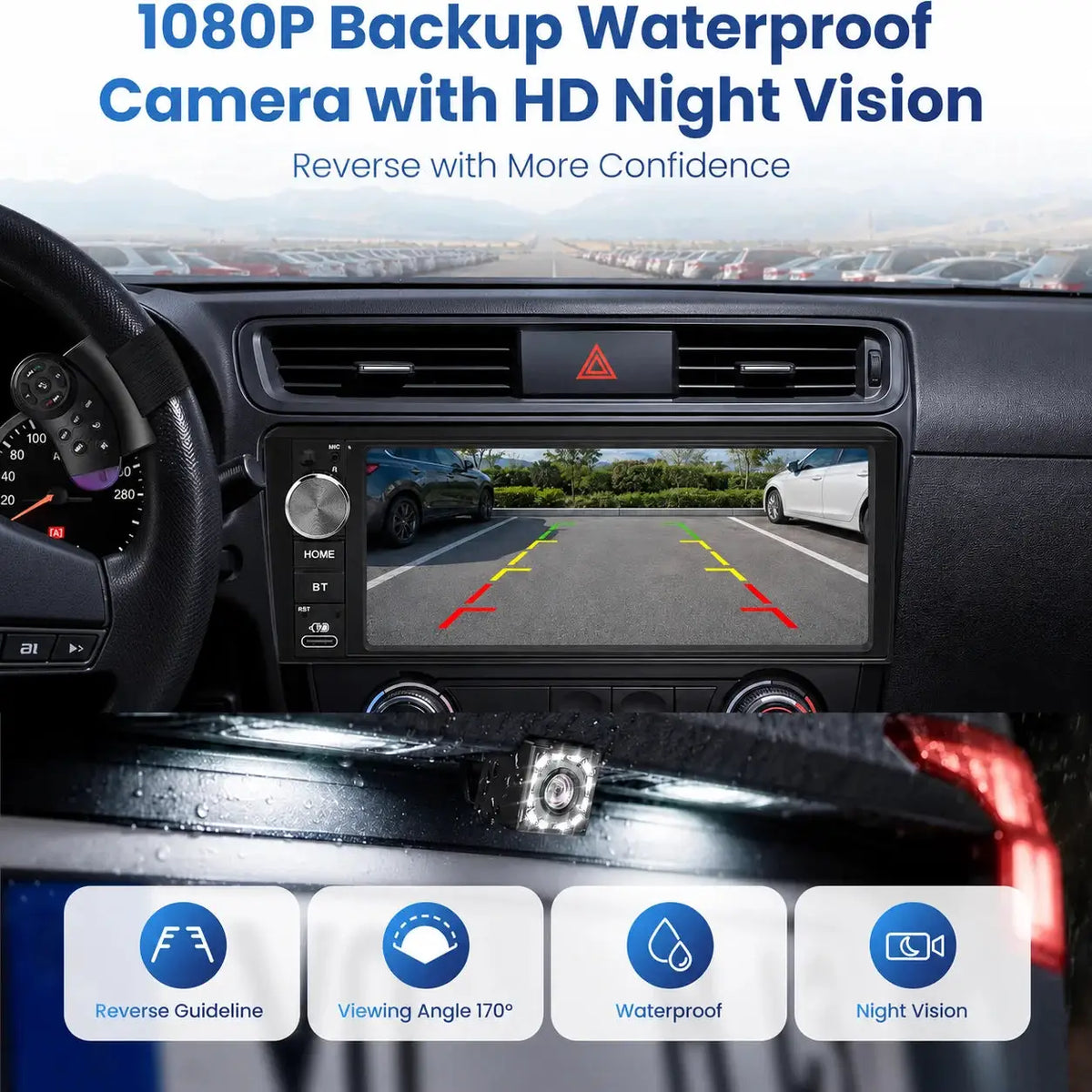 Car Radio With Wireless CarPlay Android Auto For VW Golf Jetta Passat Skoda by InterCyprus Trading Ltd