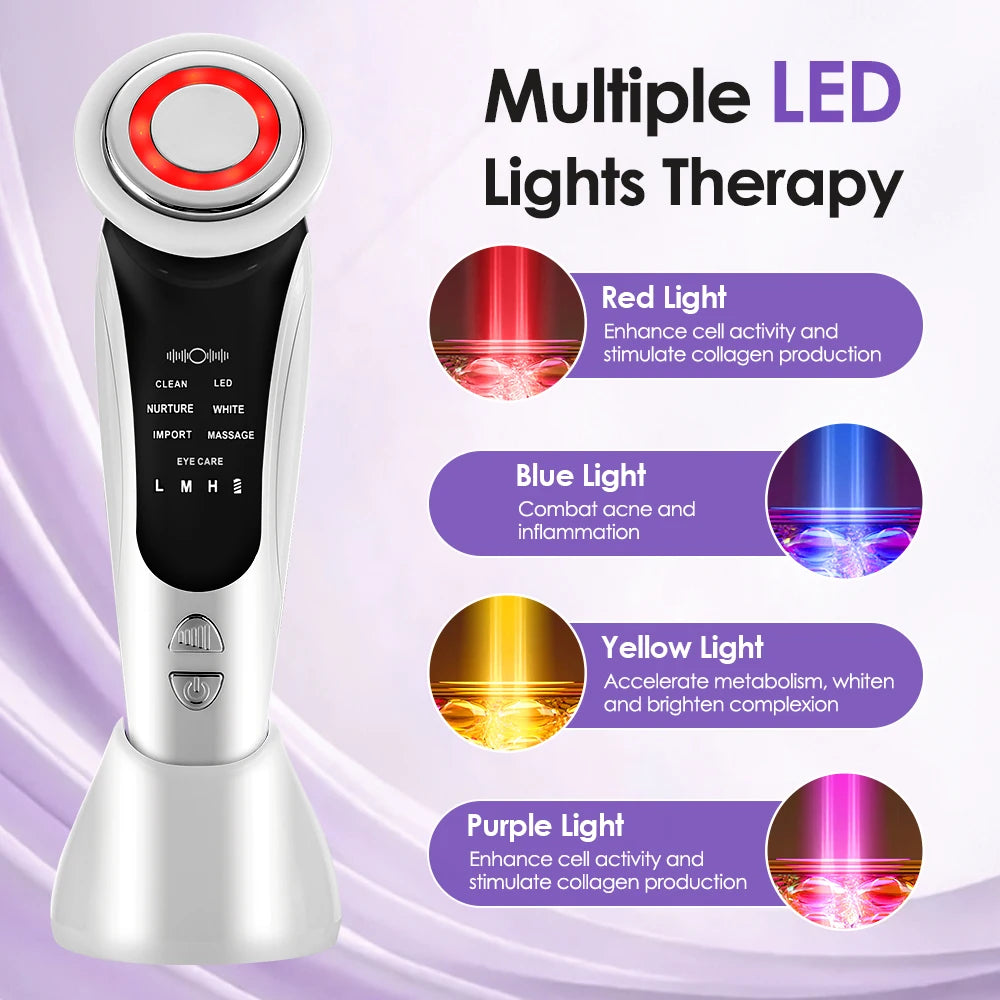 7 In 1 Face Massager Red Light Therapy &ndash; Skin Rejuvenation