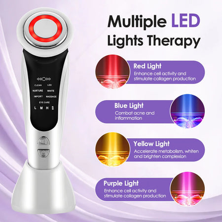 7 In 1 Face Massager Red Light Therapy &ndash; Skin Rejuvenation