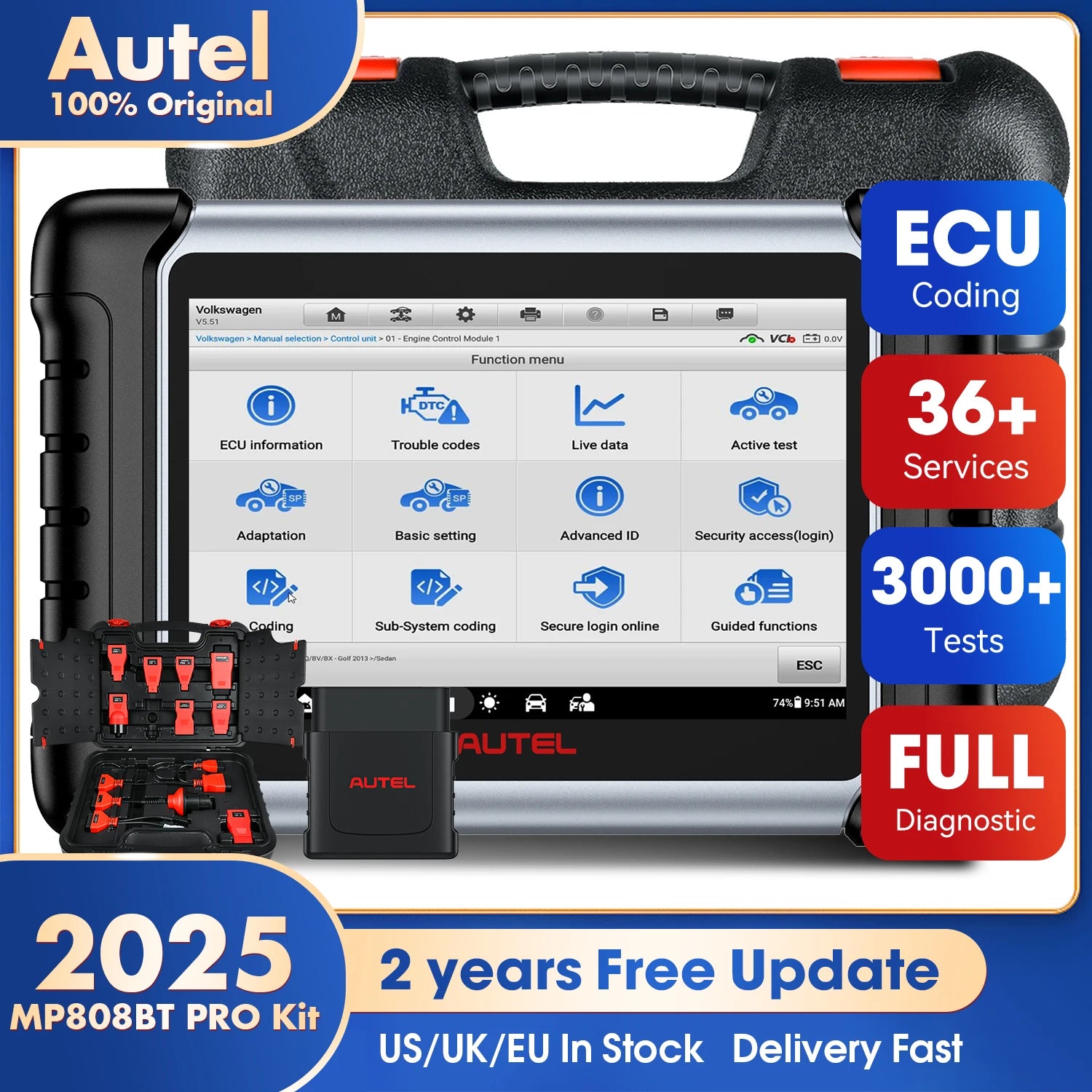 Autel MaxiPRO MP808BT Pro &ndash; Advanced ECU Coding Upgrade