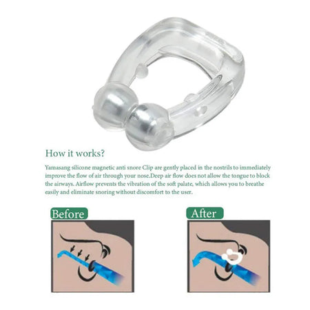 YUKUI Magnetic Silicone Nose Clip &ndash; Stops Snoring Fast