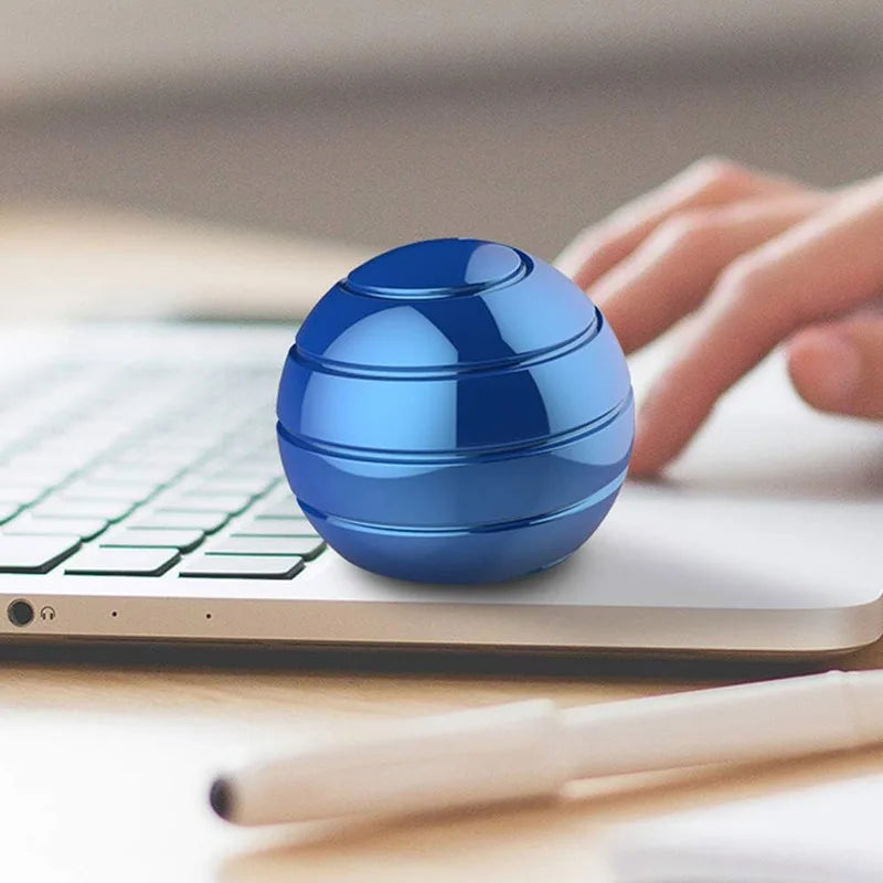 Muddy Puddles Kinetic Spinning Desk Toy - Metal Gyro for Stress Relief