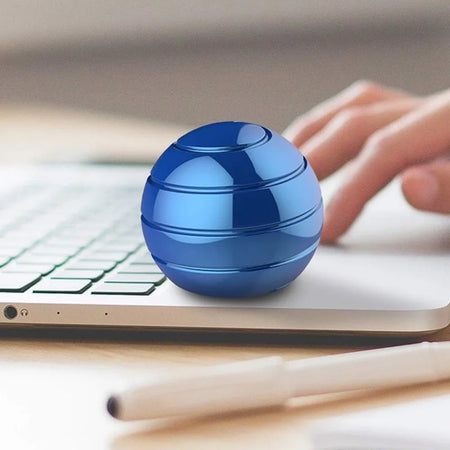 Muddy Puddles Kinetic Spinning Desk Toy - Metal Gyro for Stress Relief