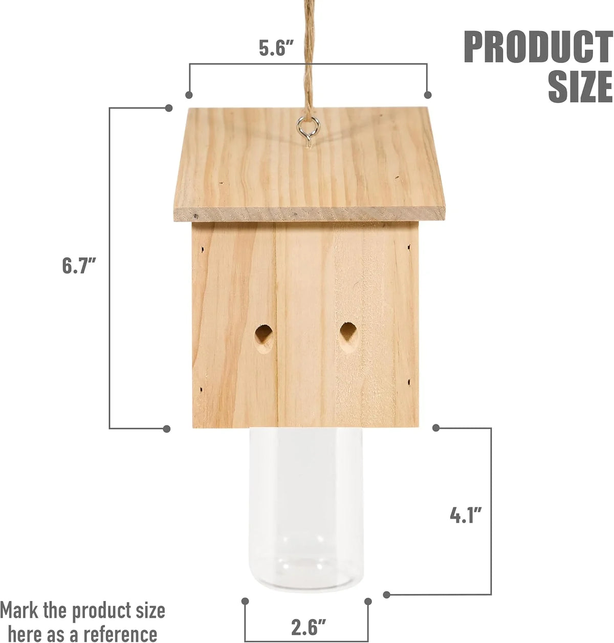 Carpenter Bee Trap Reusable Wood Insect Catcher &ndash; Non-Toxic