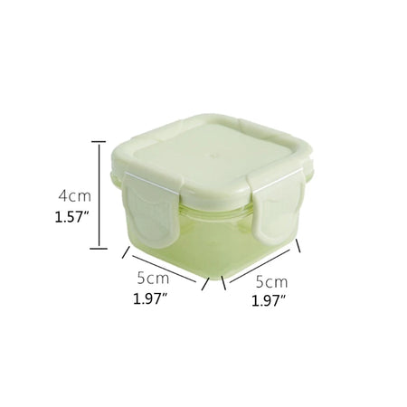 Set of 4 Baby Newborn Food Storage Containers - 6 Colors, 60ml, BPA Free