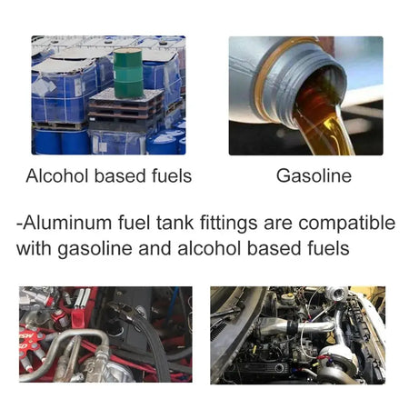 Male AN6 AN8 AN10 AN12 Flare Fuel Cell Tank Adapter Bulkhead Fitting Straight with Washer Black Aluminum Straight by InterCyprus Trading Ltd