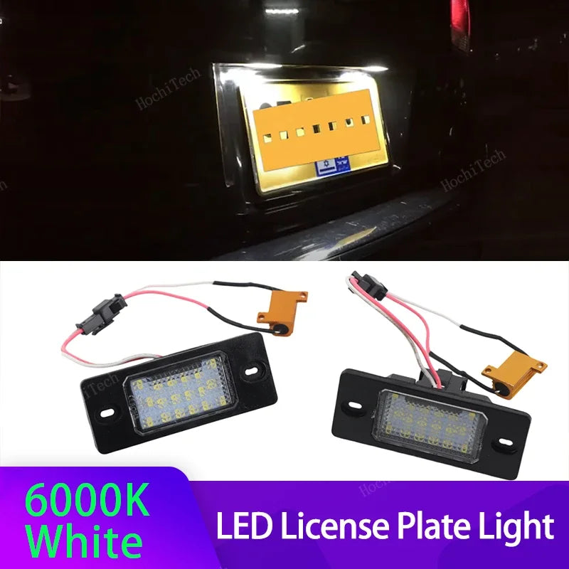 LED-rekisterikilven valo valkoinen lamppu VW Golf Porsche Cayenne 2 kpl