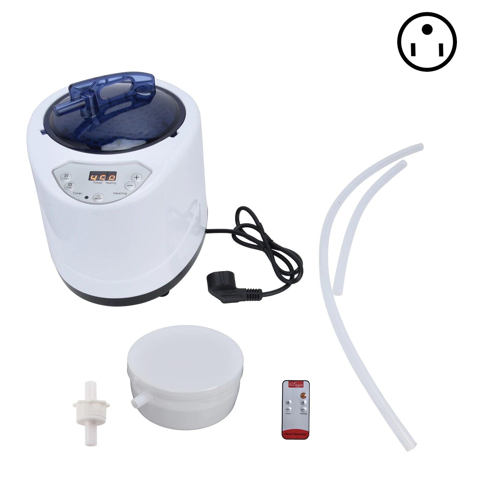 1000W Sauna Steamer Pot Machine &ndash; Portable Home Spa US Plug