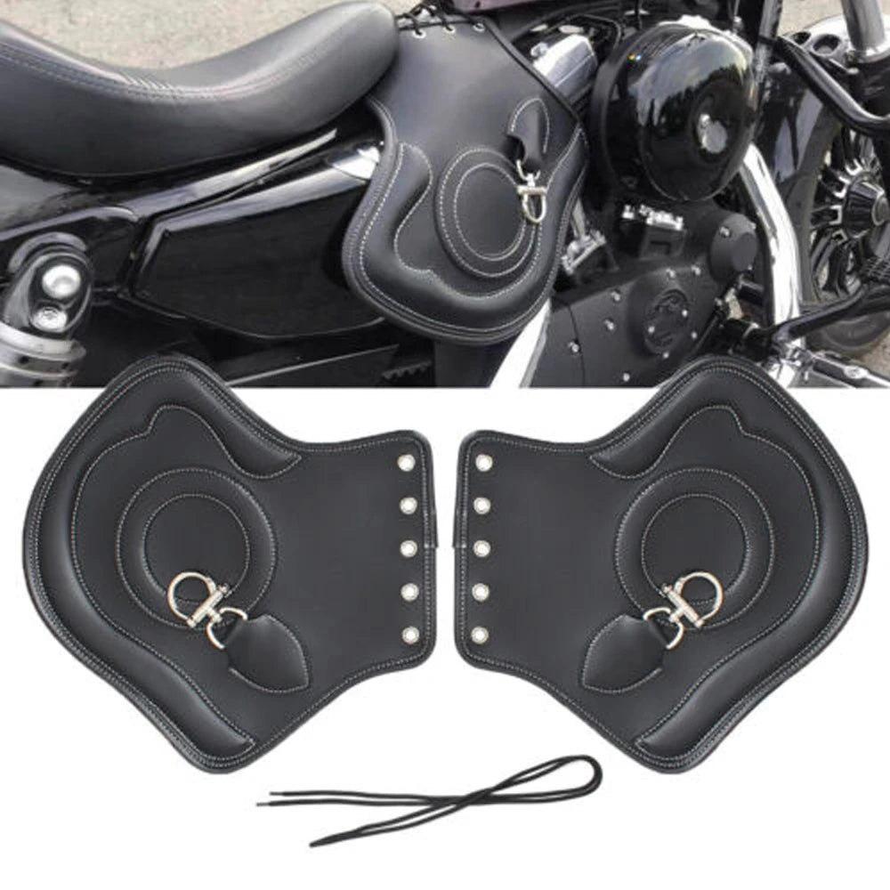 Motorcycle Universal Black Leather Heat Saddle Shield &ndash; Enhanced Comfort for Long Rides Default Title