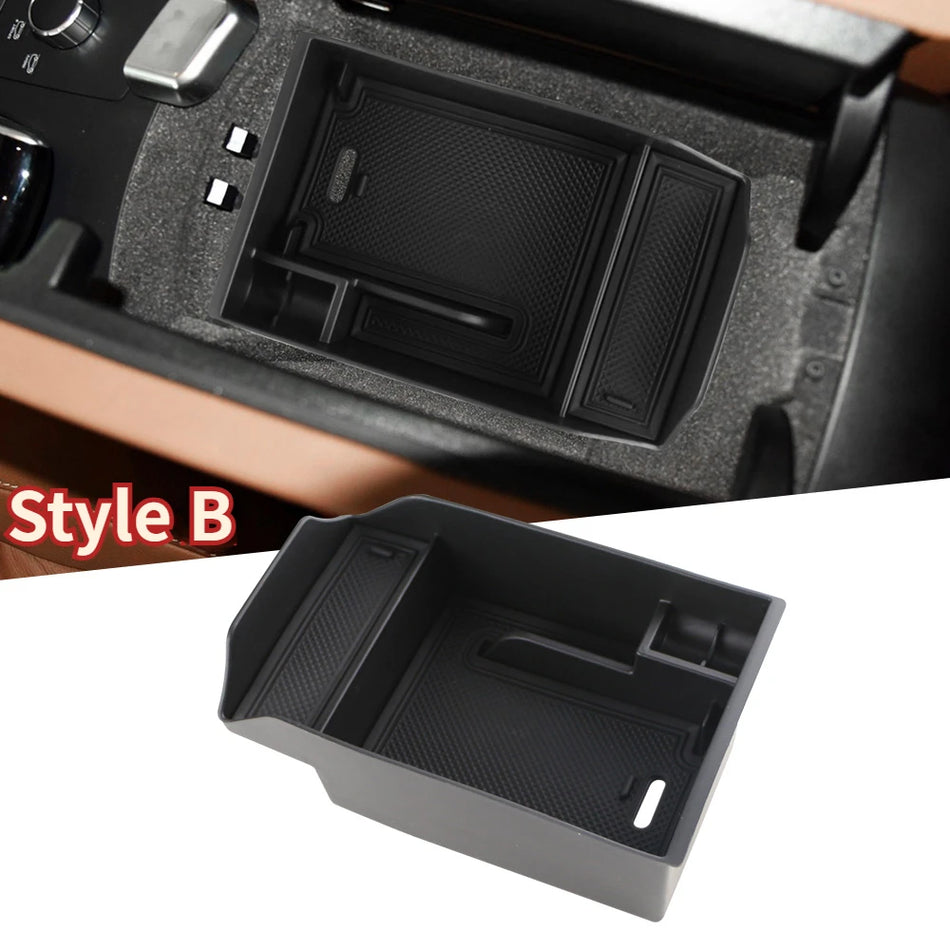 Center Console Armrest Storage Box Organizer for Mercedes-Benz ML GL GLS ABS Plastic