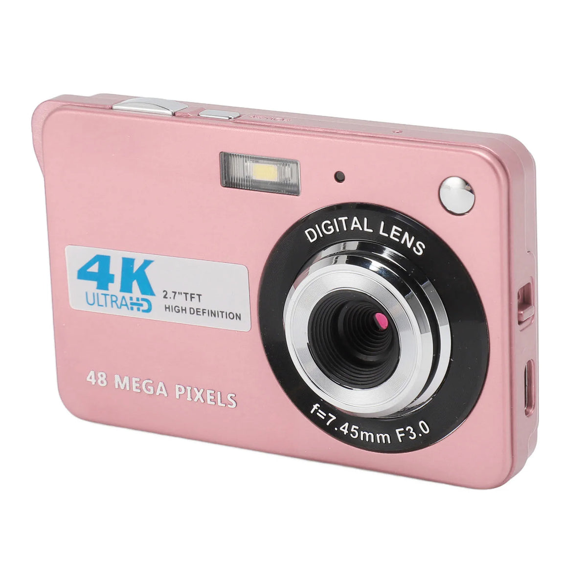 4K 48MP Autofocus Camera with 8X Zoom pink