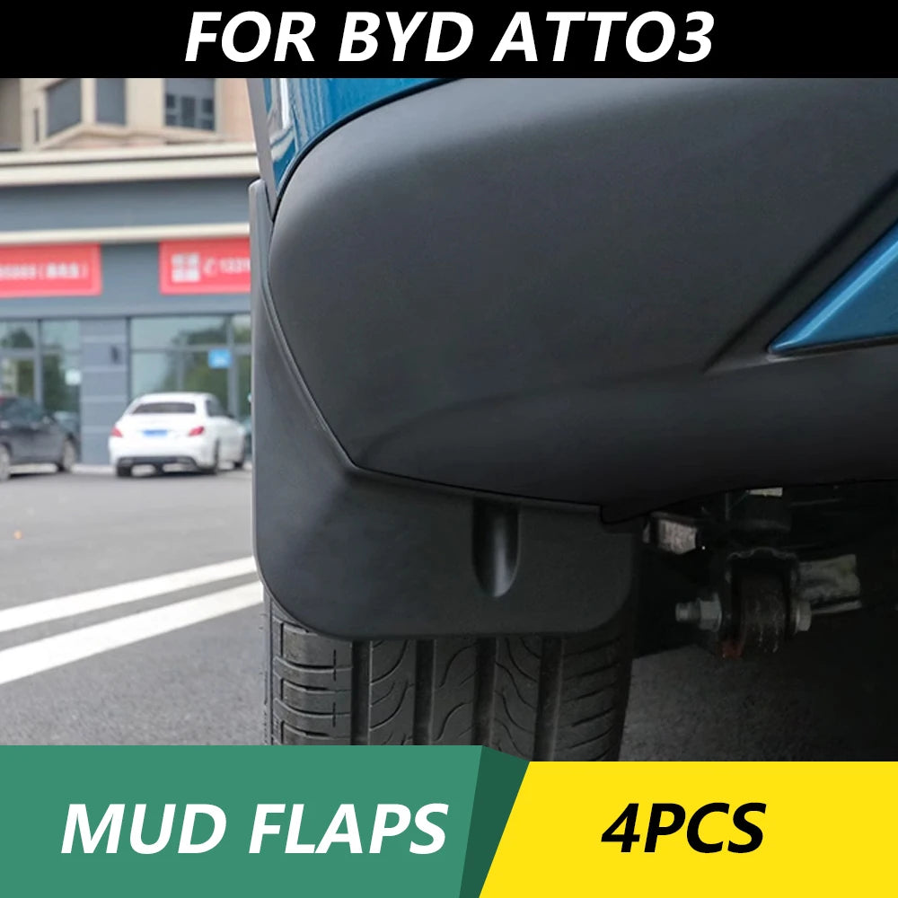 Mud Flaps for BYD Atto 3 2021-2023: Splash Guards &amp; Auto Accessories
