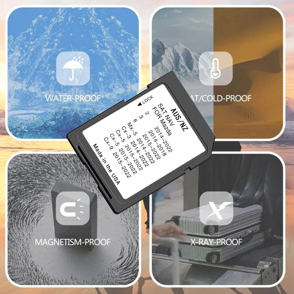 Mazda Navigation SD Card &ndash; Updated 2024 Australia New Zealand Maps