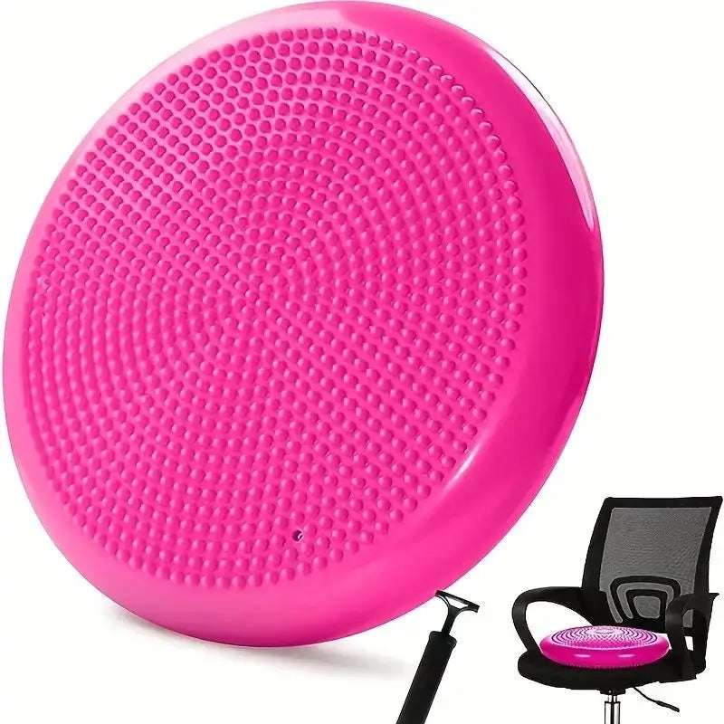 QzeUpwardSpirit Thickened Balance Pad Yoga Massage Seat Cushion Pink