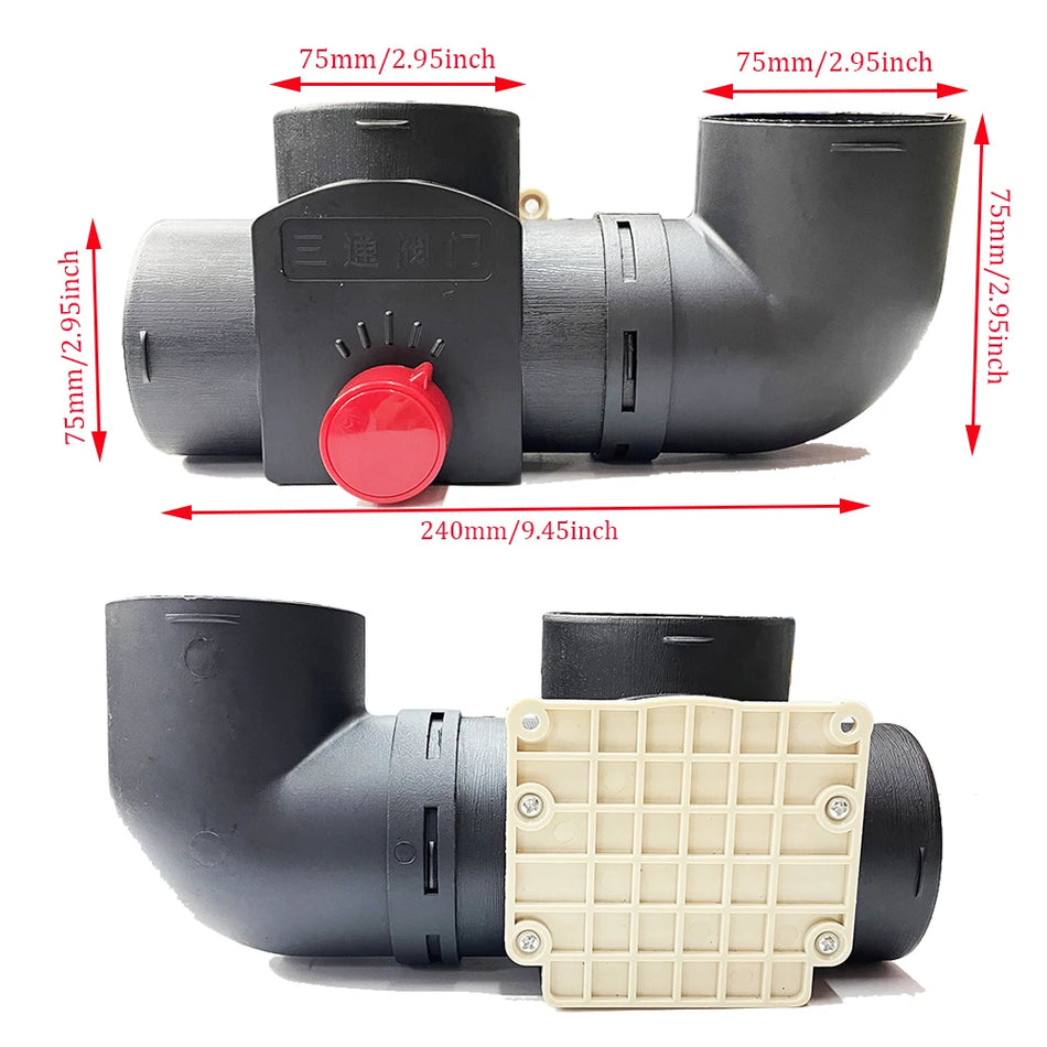 Webasto Αυτοκινητιστικός Κατασκηνωτής 75mm Θερμαντήρας Πετρελαίου Αγωγός Εκτροπής Σύνδεσμος