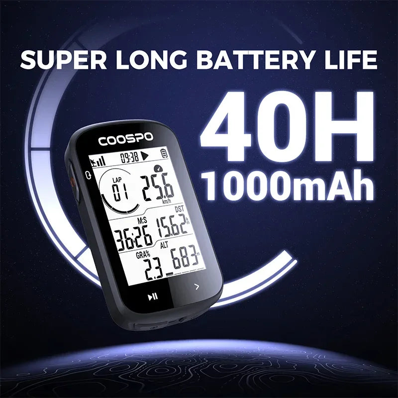 coospo fahrradcomputer gps Coospo CS300 GPS Fahrradcomputer, kabelloser Geschwindigkeitsmesser, digitales Stoppuhr, Fahrrad-Odometer, automatisches großes Display – InterCyprus Trading Ltd