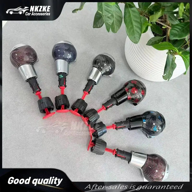 Suitable for Volkswagen Golf 7 7.5 GTI Audi A3 S3 RS3 Q5 S6 RS6 A4 A5 A7 A6 forged carbon fiber shift lever handle head by InterCyprus Trading Ltd