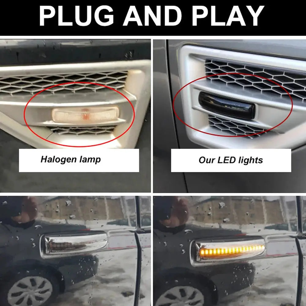 2x NEW Dynamic Blinkers For Land Rover Range Rover Sport Discovery 3 4 Freeland 2 LED Side Fender Mirror Lamp Turn Signal Light by InterCyprus Trading Ltd