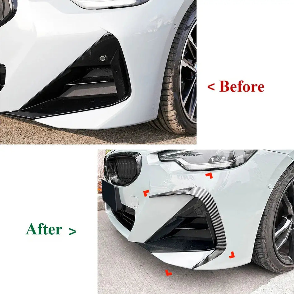 G42 Canard Bumper Lip Spoiler Splitter BMW 2 Series jaoks
