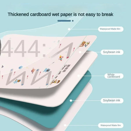 Magical Montessori Tracing Workbook for Kids - Reusable Educational Calligraphy &amp; Drawing Book