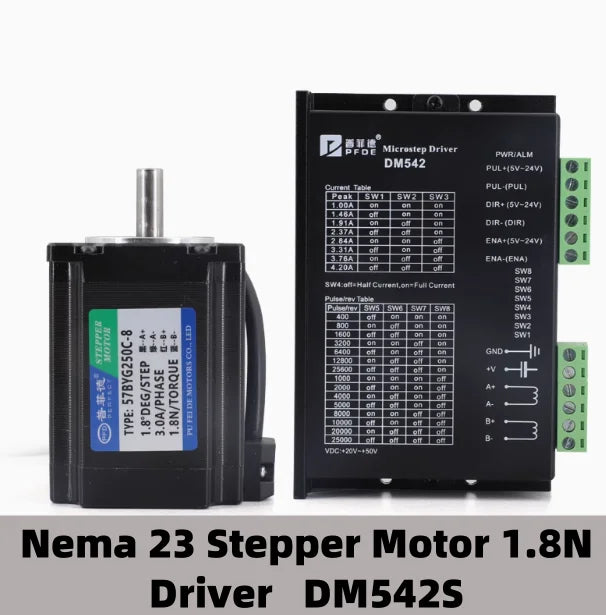 Nema 23 Stepper Motor D Shaft &ndash; Exceptional Precision and Reliability with  DM542S / 8mm