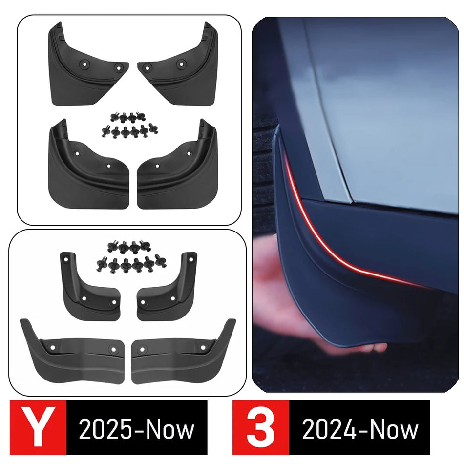 TPE Allwetter-Schmutzfänger für Tesla Model 3 Y Juniper Guards