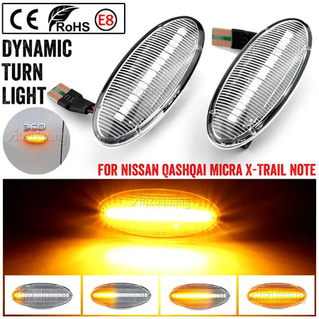 LED Side Marker Lights For Nissan Qashqai Juke Note Leaf by InterCyprus Trading Ltd