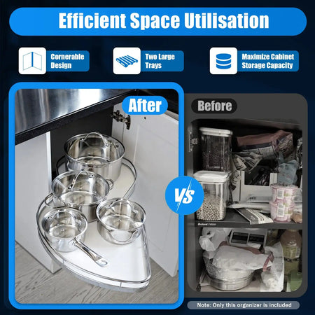 Corner Shelves for Cabinet Storage - Space Saving Design