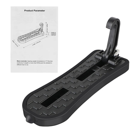 Emergency Window Breaker Car Roof Rack Step &ndash; Foldable Step Black