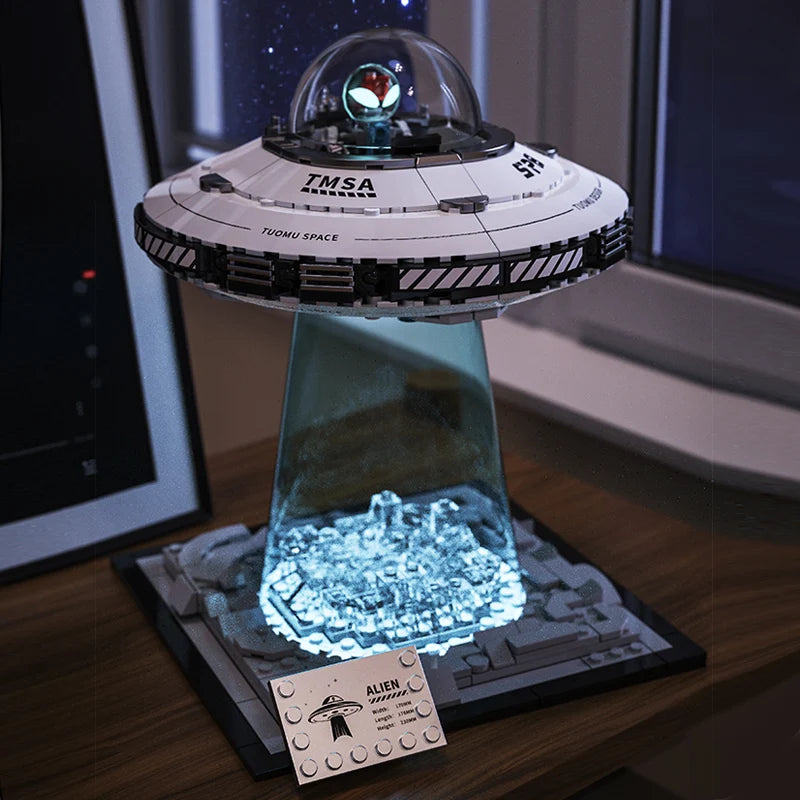 UFO Flying Saucer Building Block &ndash; Creative Assembly Puzzle Toy