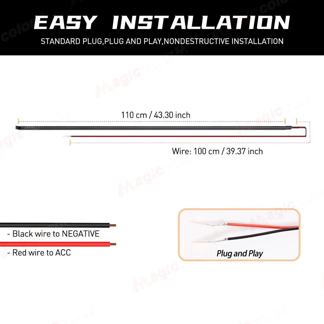 1.1M EL Wire Neon Ambient Light Car Interior Dashboard LED Decorative Lamp Universal DIY Flexible Hidden Cuttable Acrylic Strip by InterCyprus Trading Ltd