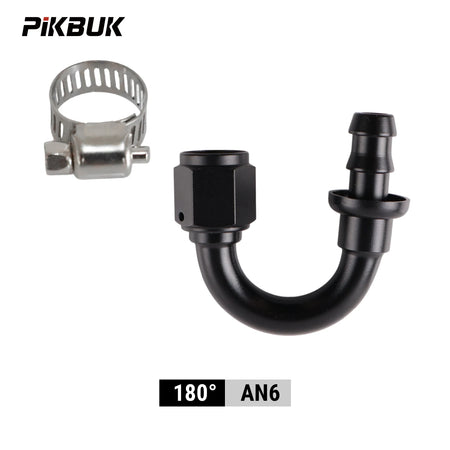 Reusable AN Push-On Hose Fittings With 0 45 90 180 Angles For Fuel Lines by InterCyprus Trading Ltd