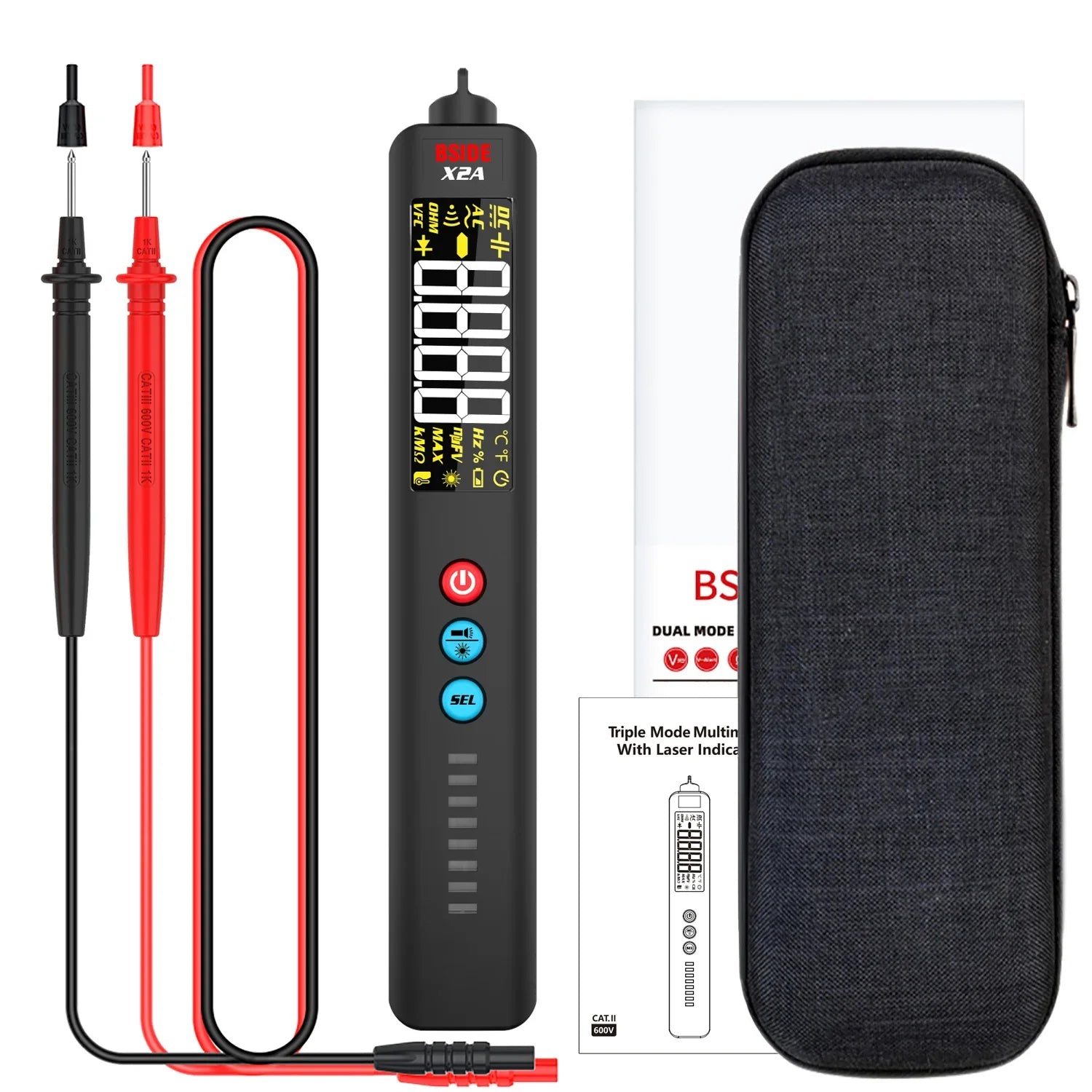 BSIDE X2A &ndash; Laser Indication Digital Multimeter Auto Range X2A Laser indication / CHINA