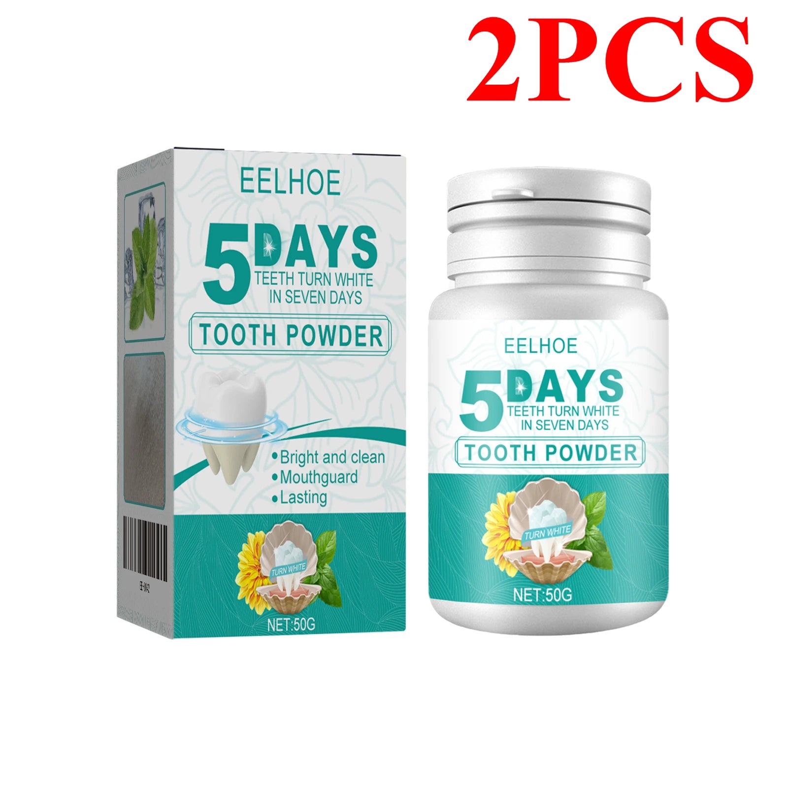 Mint Tooth Powder &ndash; Fresh Breath and Teeth Whitening 2PCS