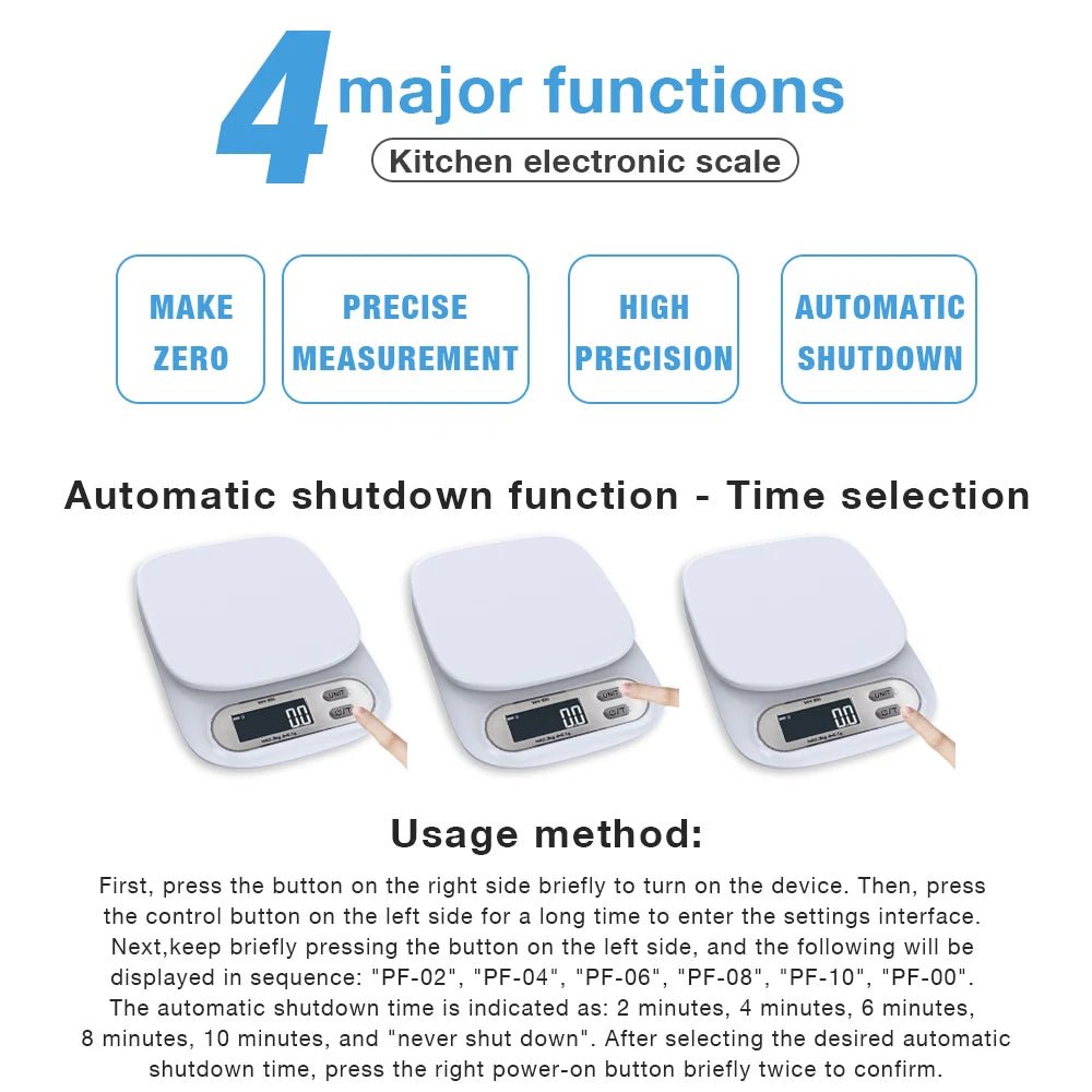 WH-B33/B35 Digital Kitchen Scale - High Precision 0.1g