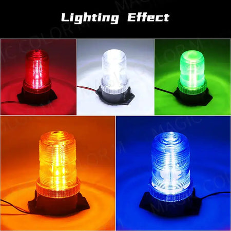 12-24V 48V 60V 80V 30 LED High Power Emergency Warning Flash Strobe Light Beacon for Forklift Truck School Bus Amber Blue Red by InterCyprus Trading Ltd