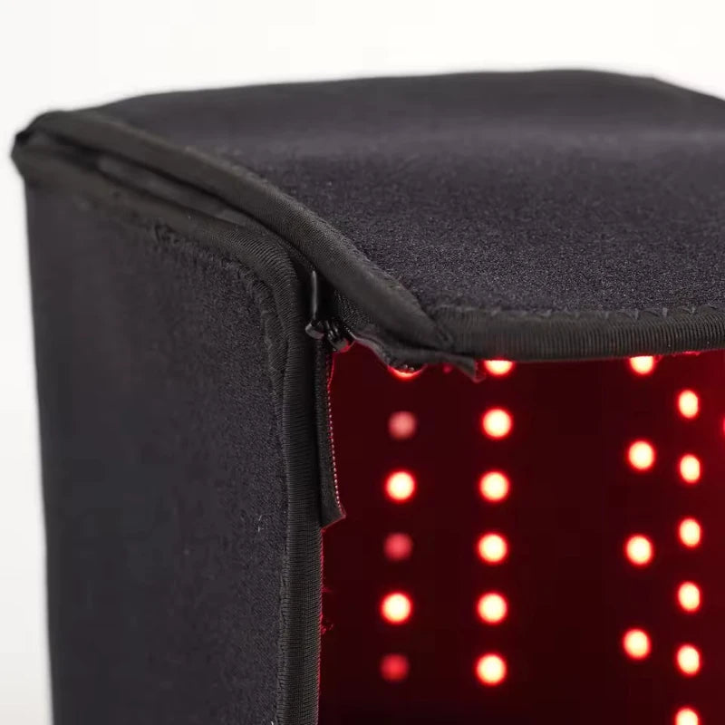 Červená světelná čepice pro růst vlasů, infračervená terapie pro řídnoucí vlasy