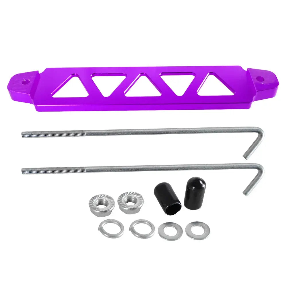 Universal Aluminum Auto Battery Tie Down Mount Holder Bracket Brace Bar For Honda Civic EK EG Group 21 22R 26R 27H 140R by InterCyprus Trading Ltd
