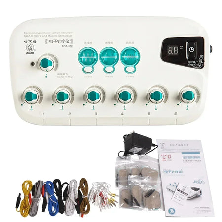 EMS Microcurrent Massage Instrument &ndash; Six Channel Output WHITE