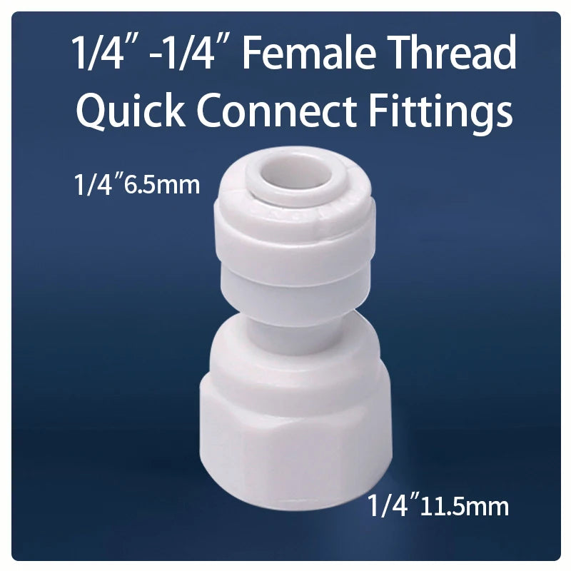 Straight RO Quick Water Fitting &ndash; Durable 1/4 Inch Hose Connector 13