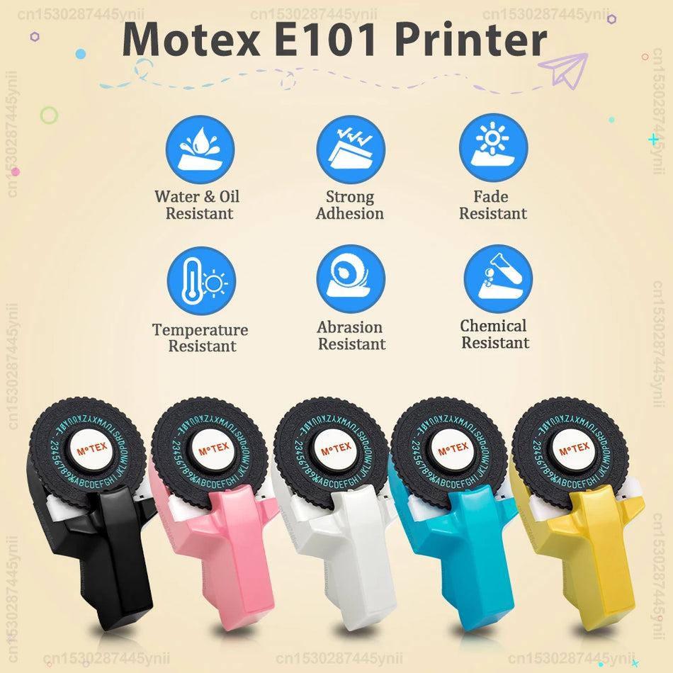 Motex E101 Portable 3D Embossing Label Printer &ndash; Compact
