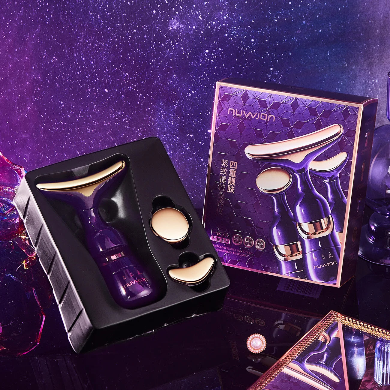 Lanthome 3-in-1 Facial Lifting &amp; Massage Device Purple