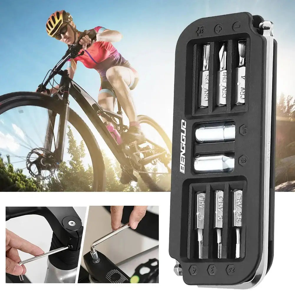 10-In-1 Bicycle Multi-Tool Portable Socket Set For Repair