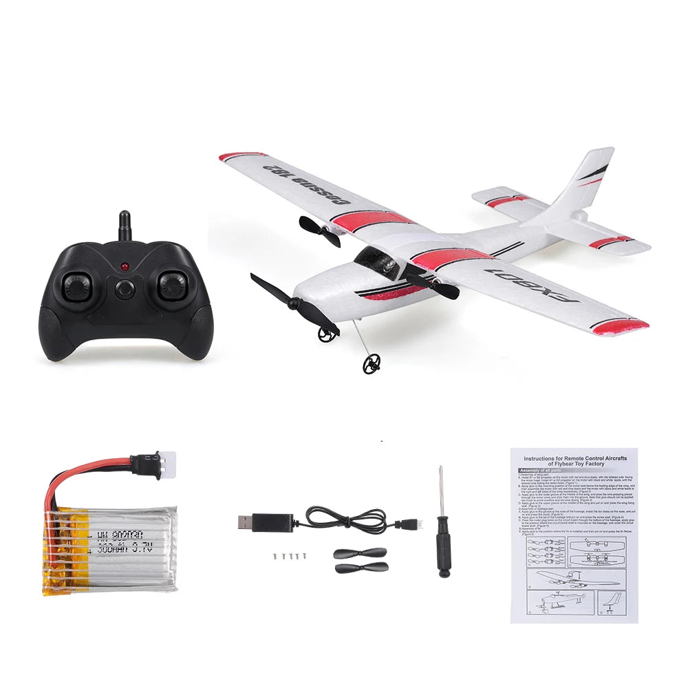 Fremego FX801 RC Plane - EPP Foam Glider 2.4G Remote Control Aircraft for Kids With 1 battery / CHINA