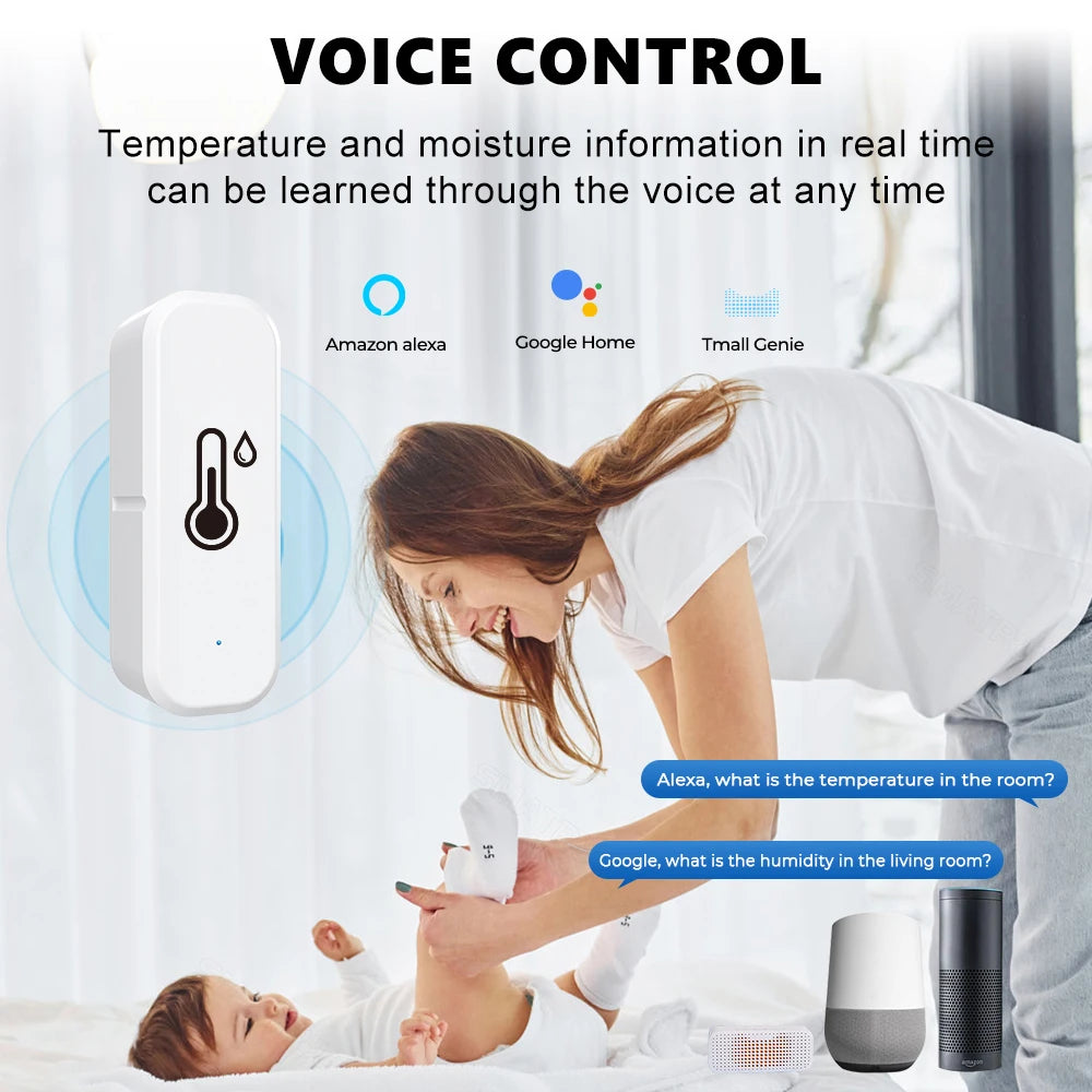 SZKOSTON Zigbee Smart Temperature and Humidity Sensor for Home Automation
