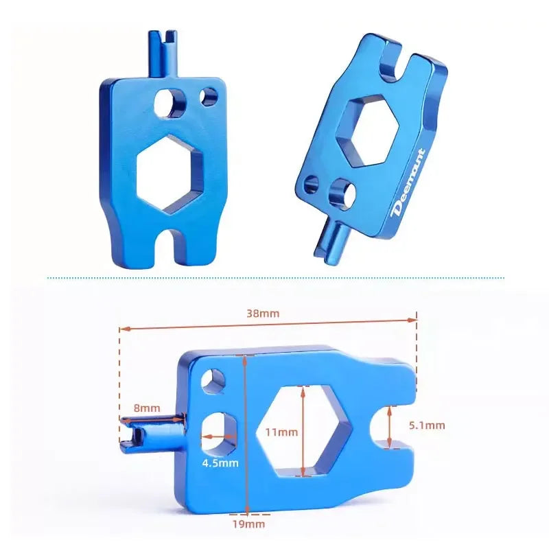 Deemount Bicycle Valve Nozzle Kit &ndash; Durable Copper Alloy Inserts