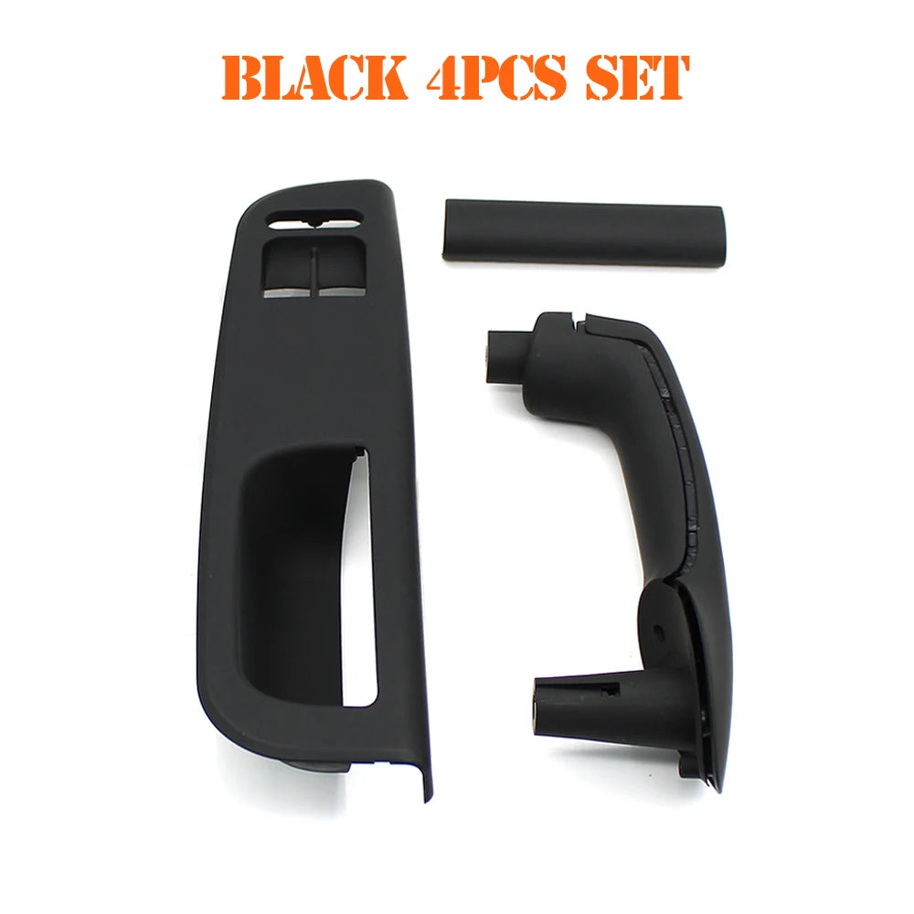 LHD Car Window Switch Cover Panel &ndash; Premium Replacement for Volkswagen Vehicles Black 4pcs