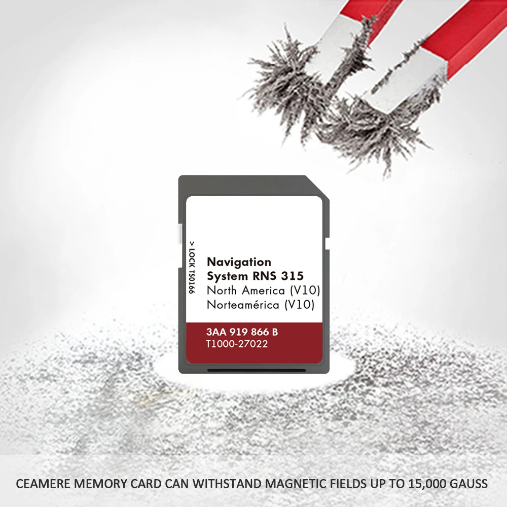 8GB SD Card North America Map Upgrade RNS 315 - Fast GPS